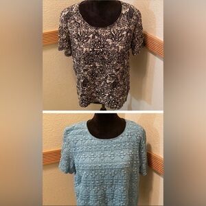 Two beautiful size 1X East 5th blouses!